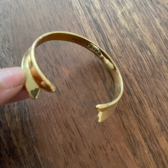 Jenny Bird gold tone cuff bracelet; perfect condition. - Picture 3 of 4